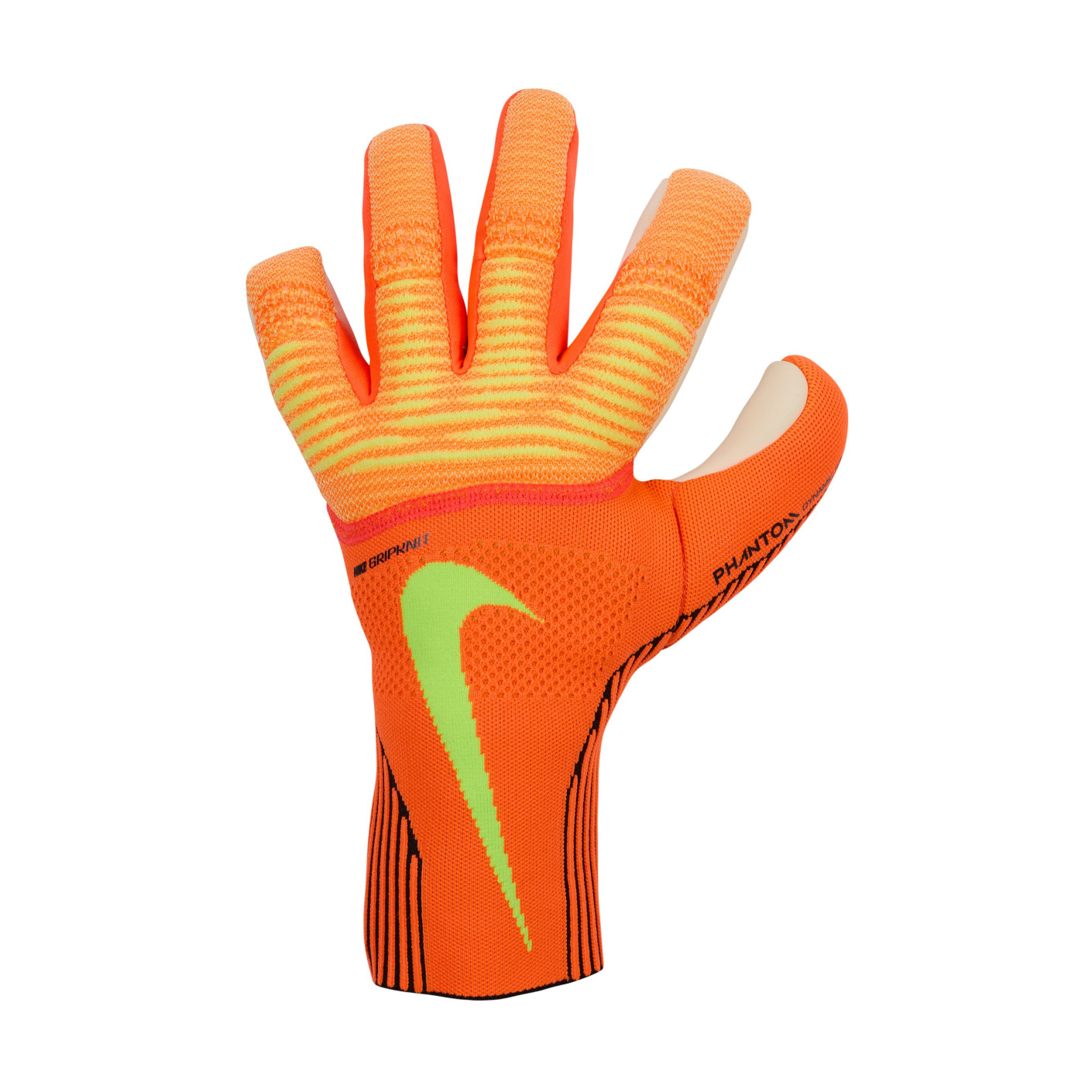 Nike Phantom Dynamic Fit Gants de Gardien de But Orange Néon Jaune Noir