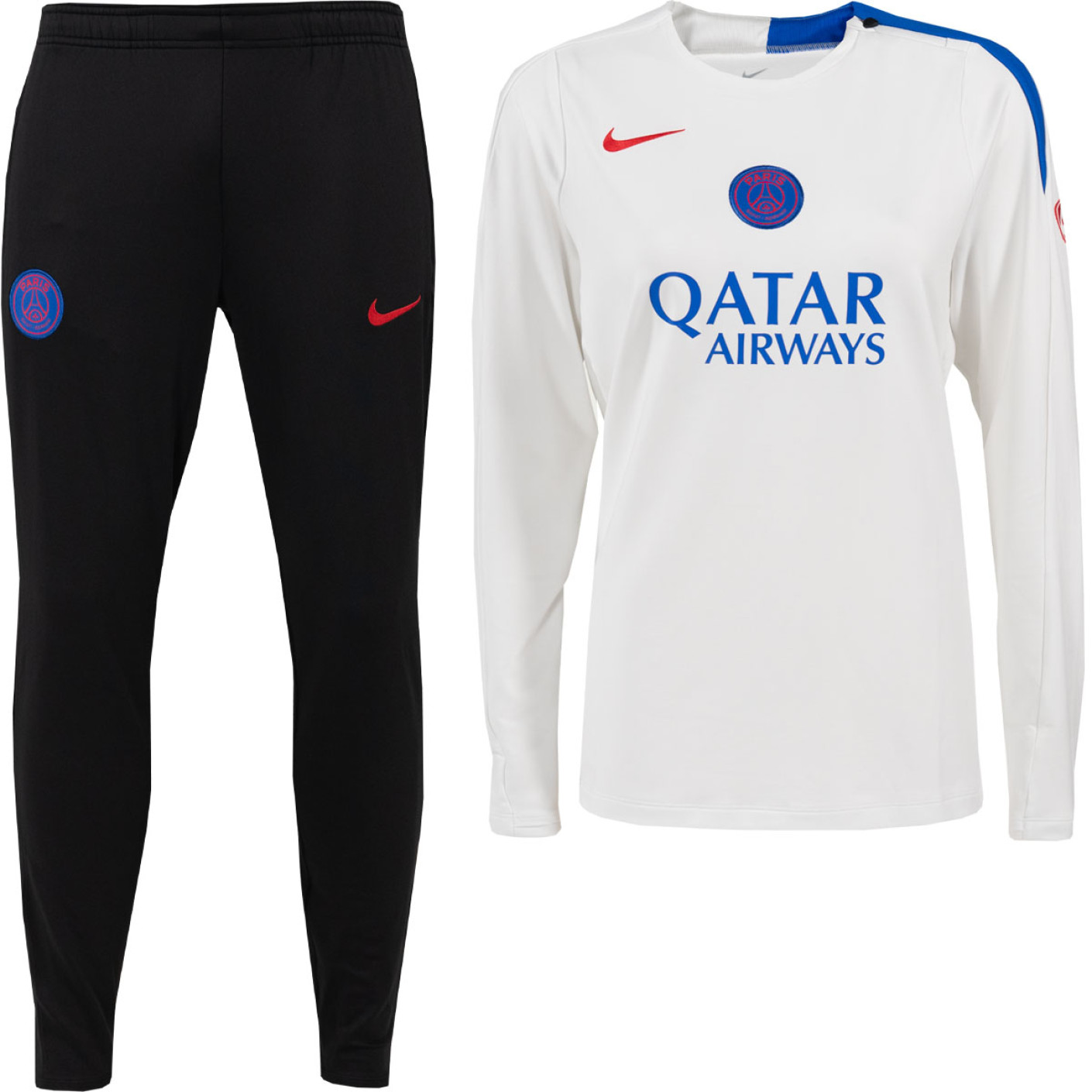 Nike Paris Saint-Germain Strike Trainingspak 2025-2026 Dames Wit Zwart Blauw Rood