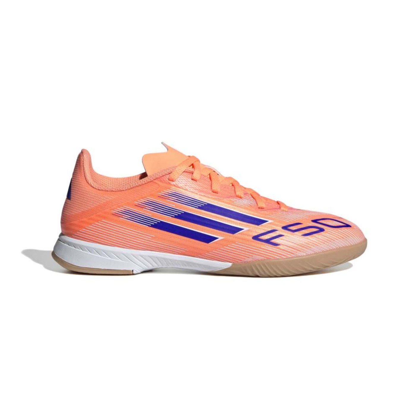 adidas F50 League Chaussures de Foot en Salle (IN) Enfants Orange Bleu Blanc