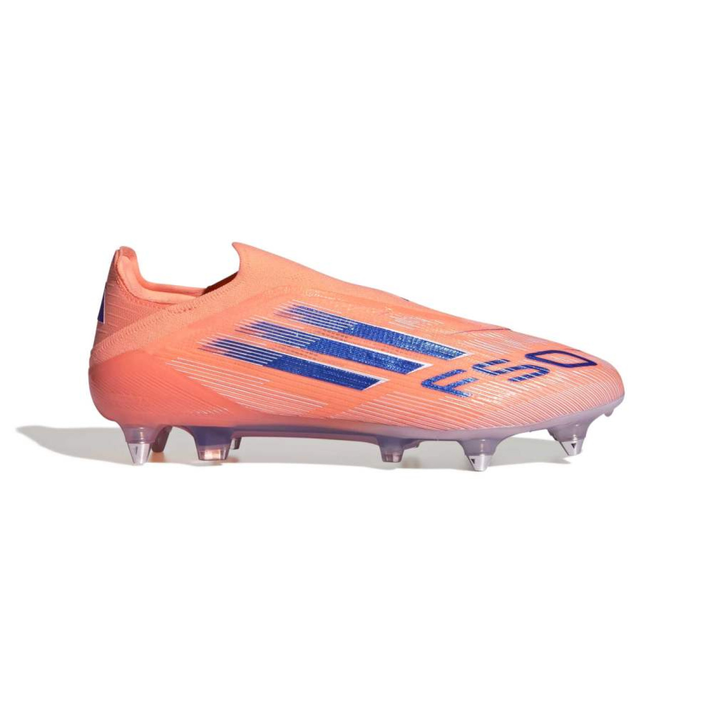 adidas F50 Elite Sans Lacets Crampons Vissés Chaussures de Foot (SG) Orange Bleu Blanc