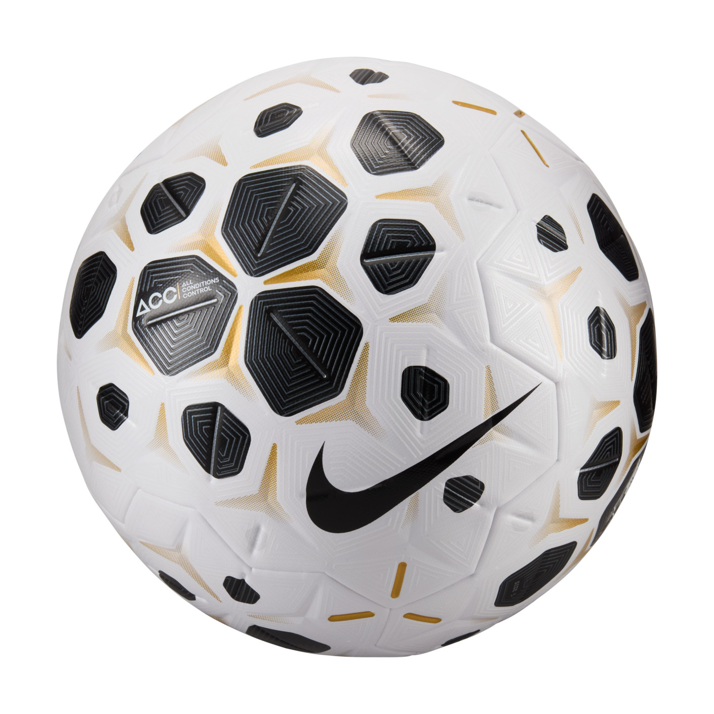Nike Control Ballon de Football Taille 5 2025-2026 Blanc Noir Doré