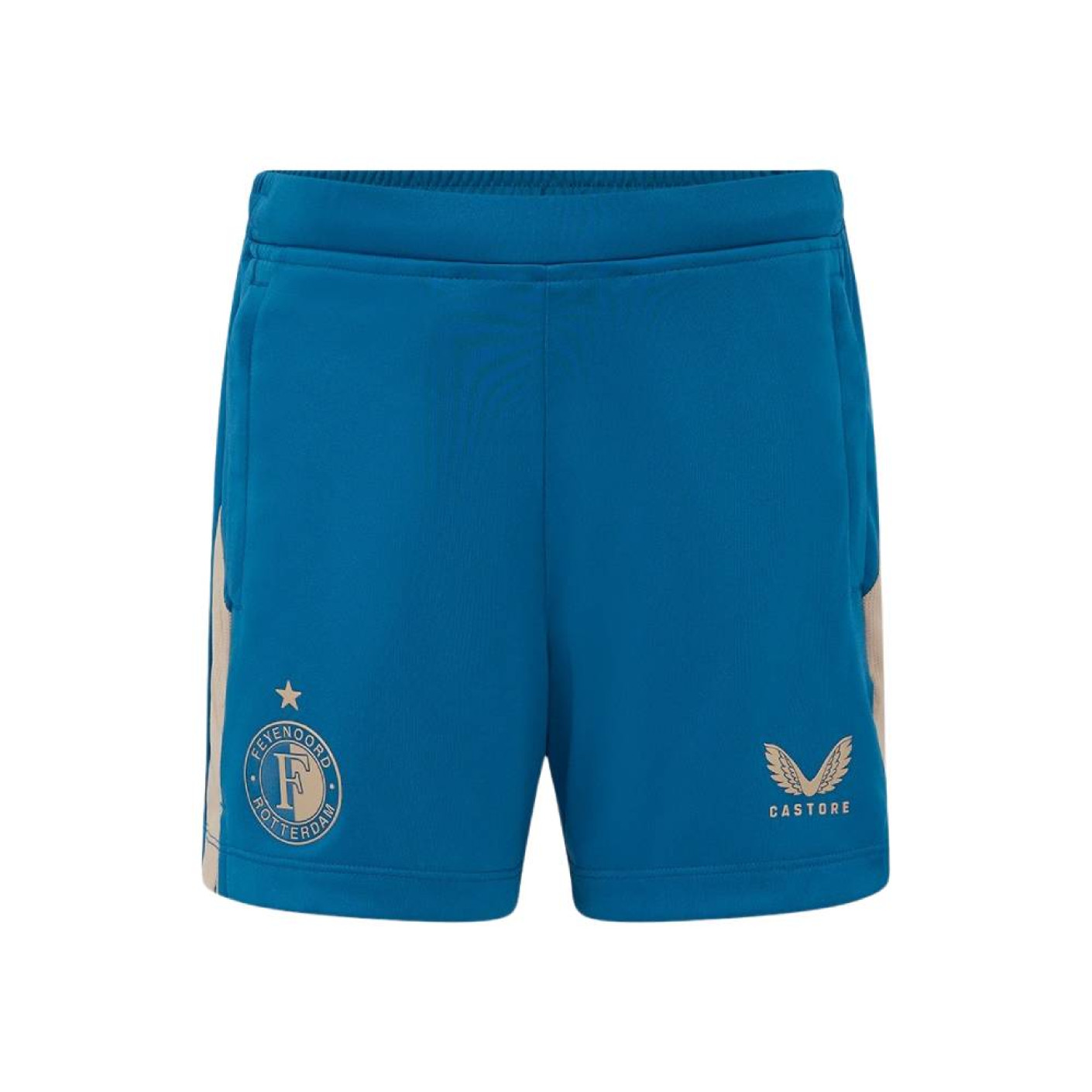Pantalons d'entraînement d'avant-match Castore Feyenoord 2025-2026 pour Enfants, bleu foncé, gris