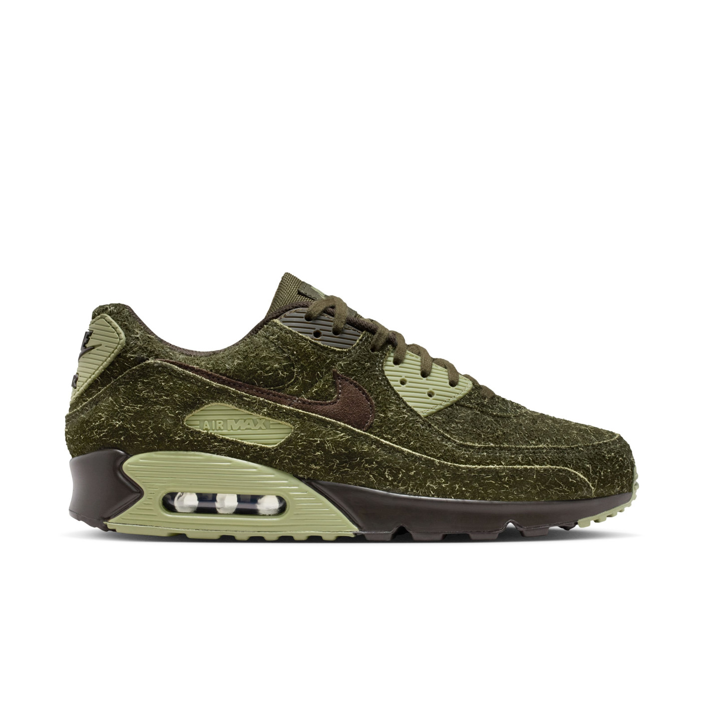 Nike Air Max 90 PRM Sneakers Olijfgroen Donkerbruin