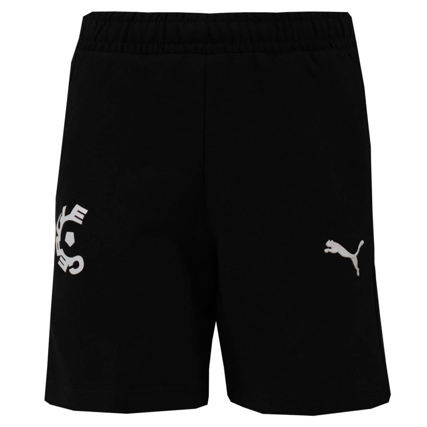 Shorts décontractés PUMA Cercle Brugge 2025-2026 pour Enfants, noir