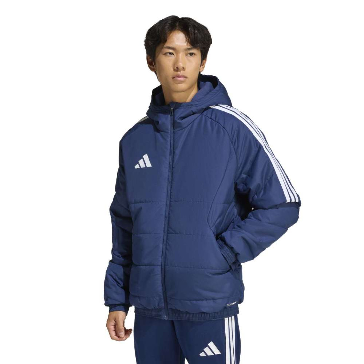 Veste d'hiver adidas Tiro 26 bleu foncé blanc
