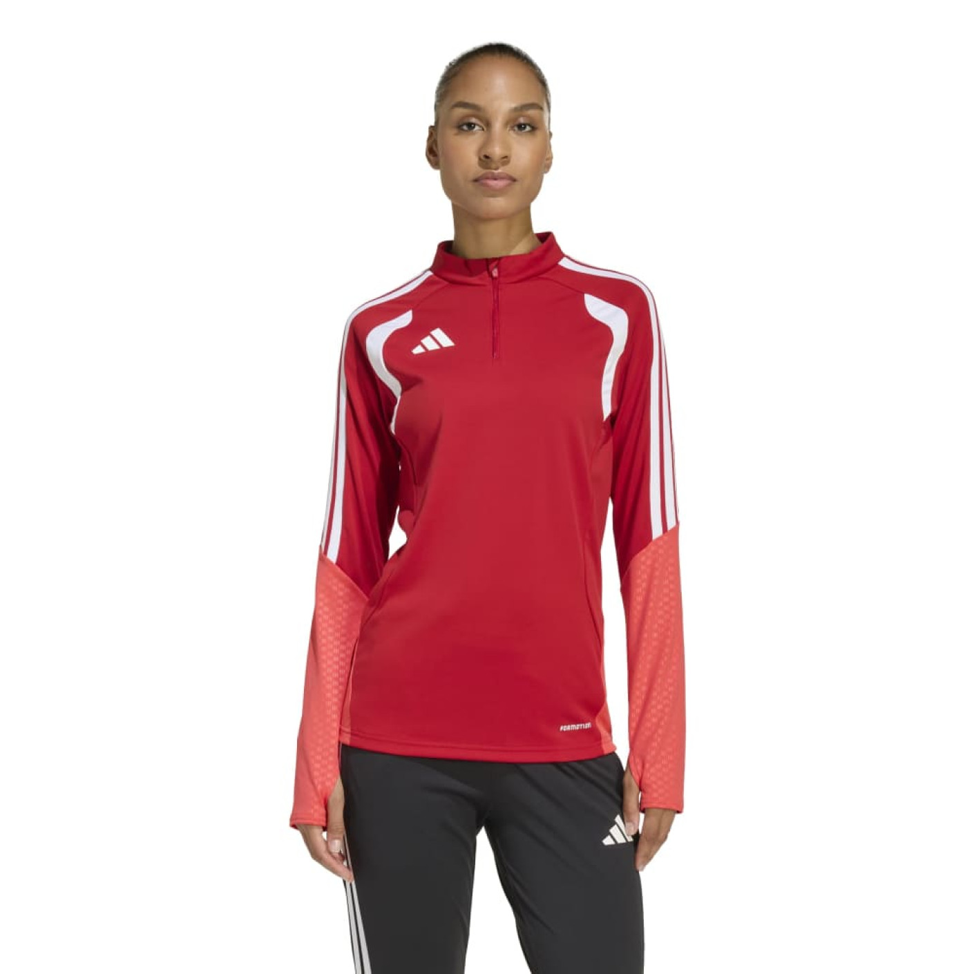 Haut d'entraînement adidas Tiro 26 Competition pour femme, rouge et blanc