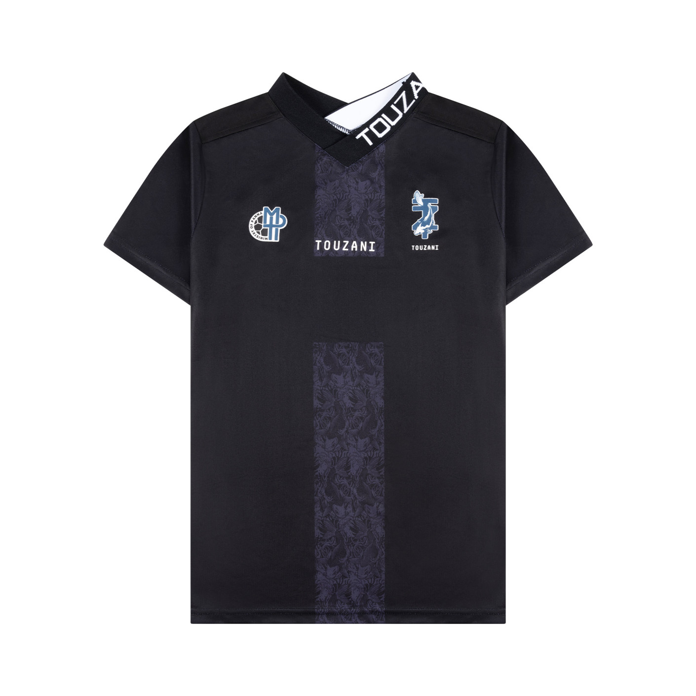 Maillot de Football Touzani Taisho pour Enfants, noir, bleu, blanc