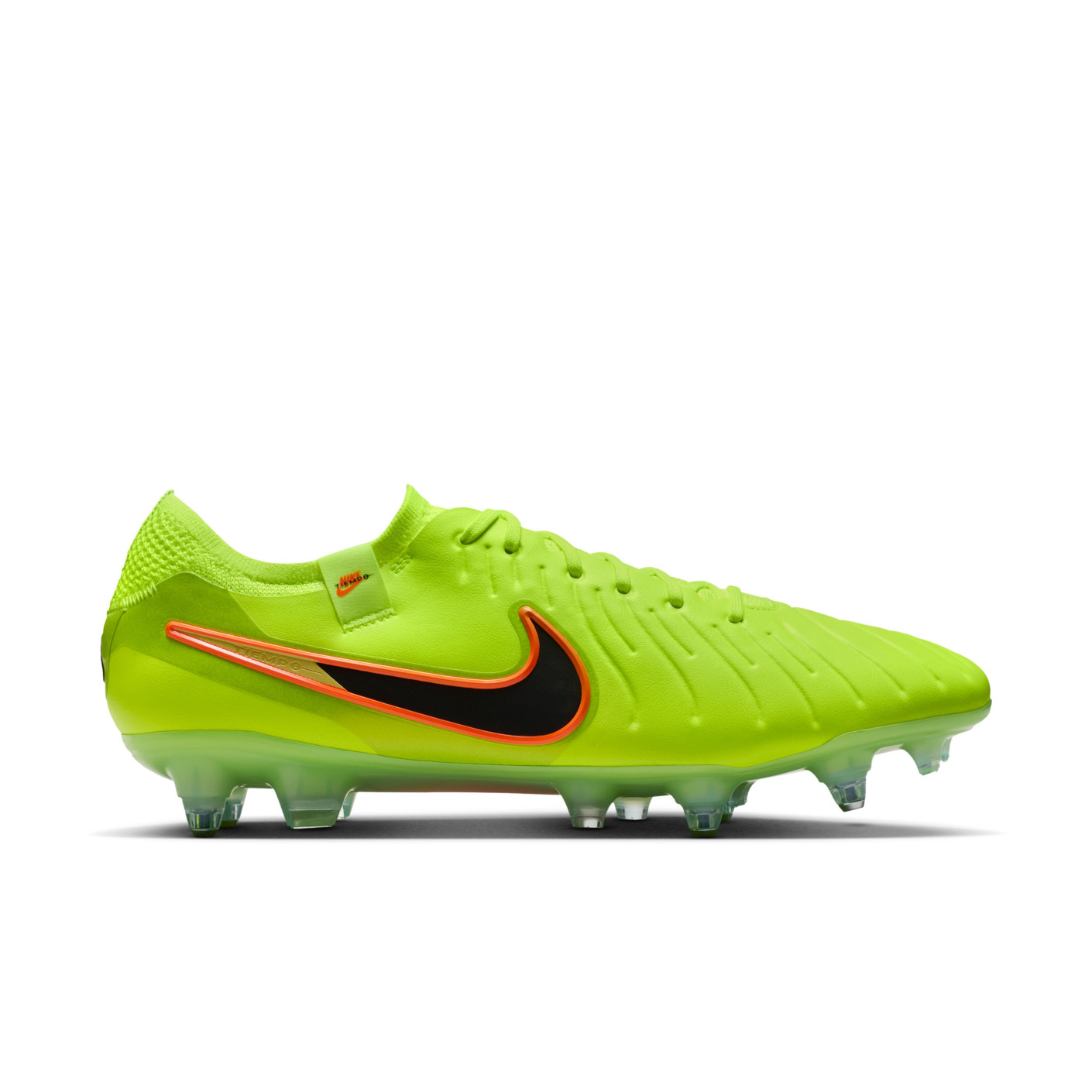 Nike Tiempo Legend 10 Elite IJzeren-Nop Voetbalschoenen (SG) Anti-Clog Neongeel Zwart Oranje
