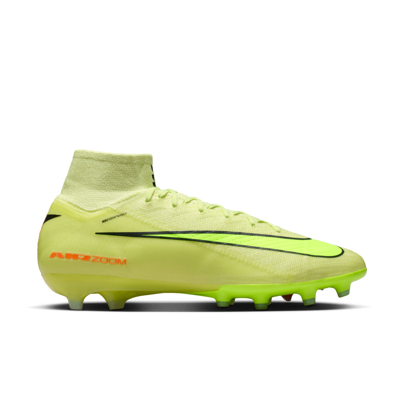 Nike Zoom Mercurial Superfly 10 Elite Gazon Artificiel Chaussures de Foot (AG) Jaune Jaune Néon Orange