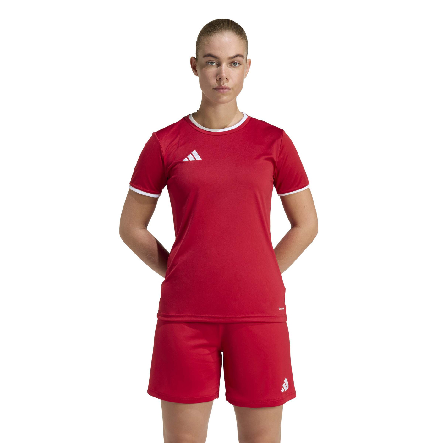 adidas Entrada 26 Voetbalshirt Dames Rood Wit