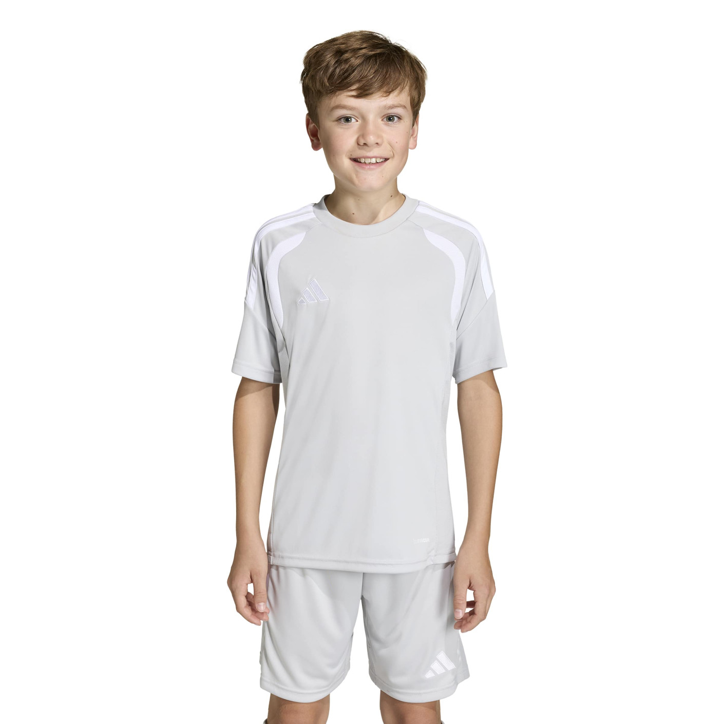 adidas Tiro 26 League Voetbalshirt Kids Grijs Wit