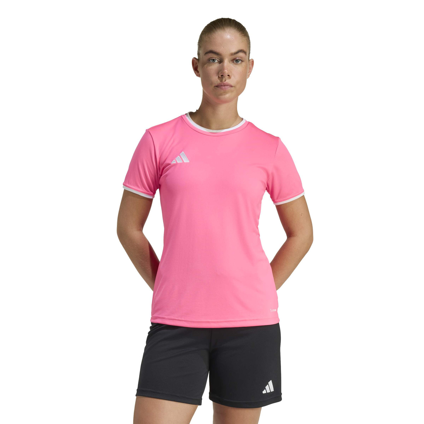 adidas Entrada 26 Voetbalshirt Dames Lichtroze Wit