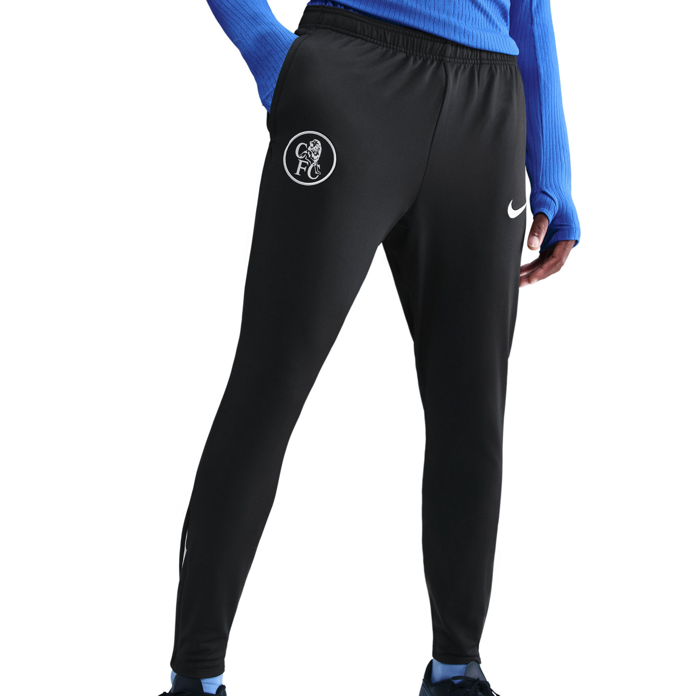 Nike Chelsea Strike Trainingsbroek 2025-2026 Zwart Zilver