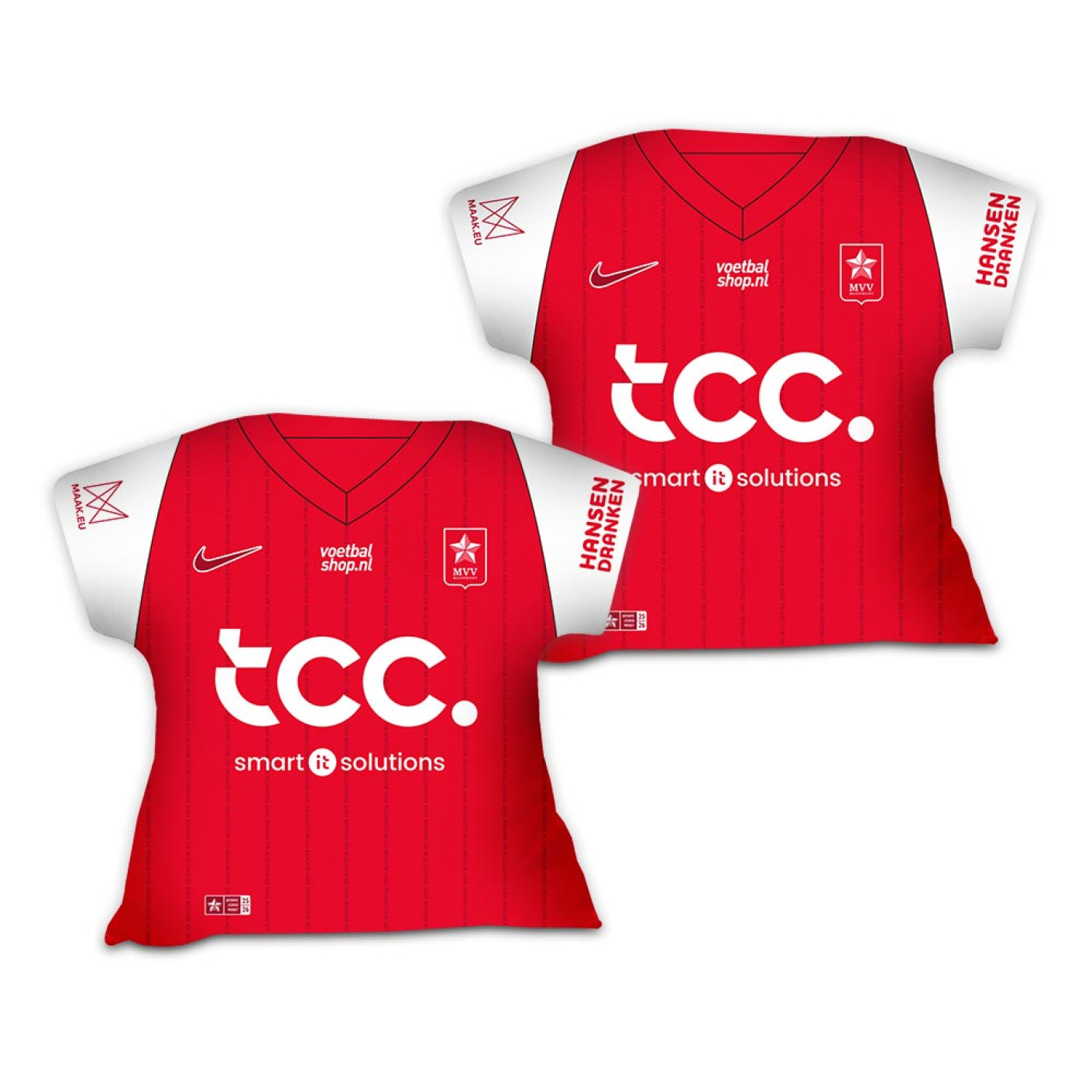 Chemise et coussin MVV Maastricht Home Shirt 2025-2026