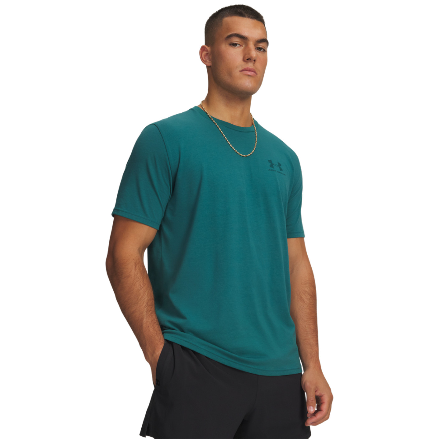 Under Armour Left Chest Logo T-Shirt Turquoise