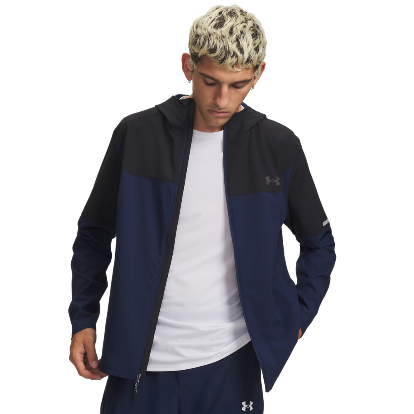 Veste tissée Under Armour Tech Utility bleu foncé noir