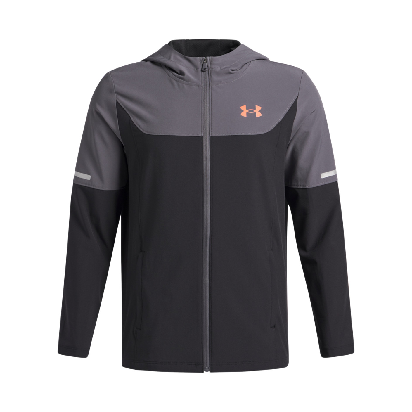 Under Armour Tech Utility Woven Jack Kids Zwart Donkergrijs Rood