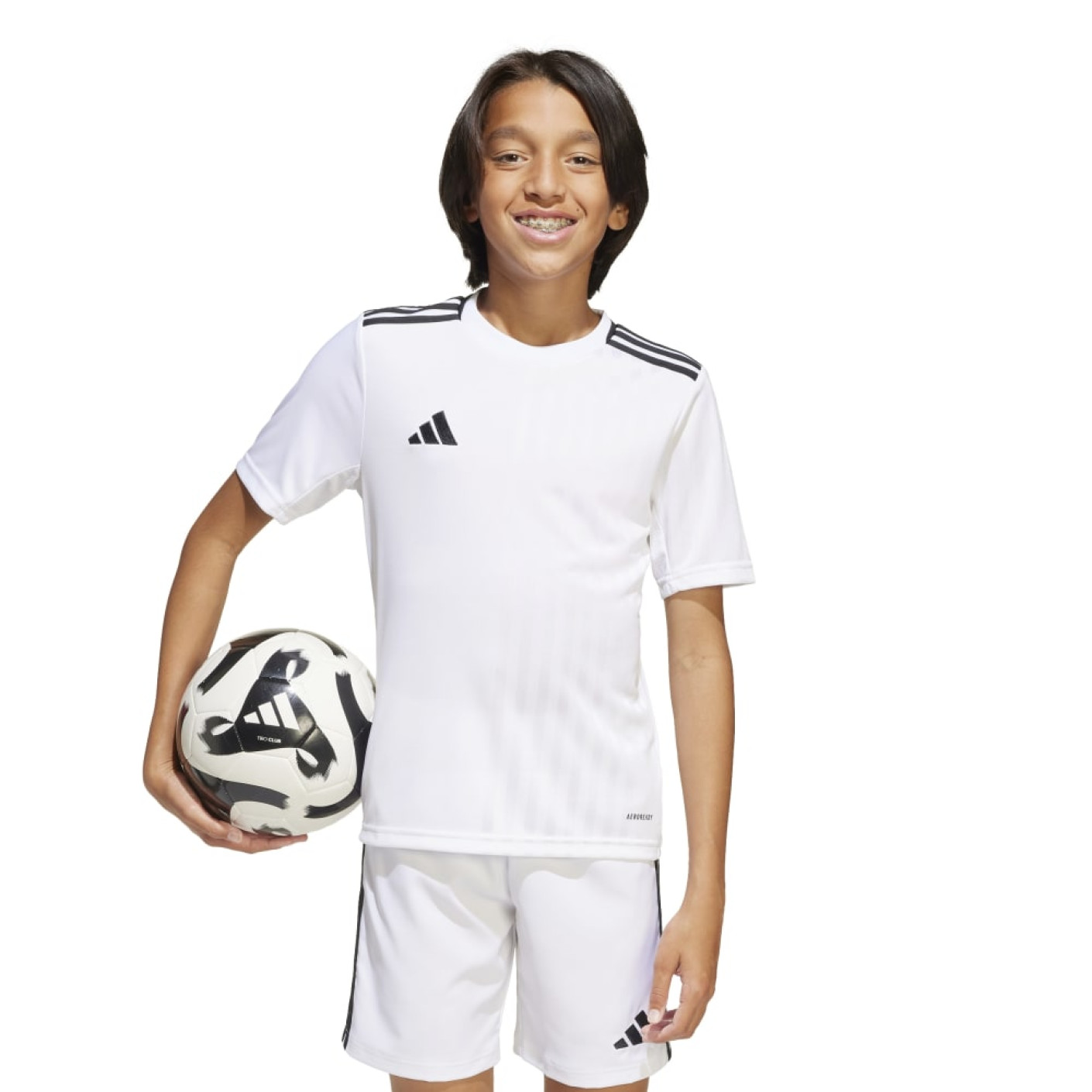 Maillot de football adidas Campeon 25 pour Enfants, blanc et noir