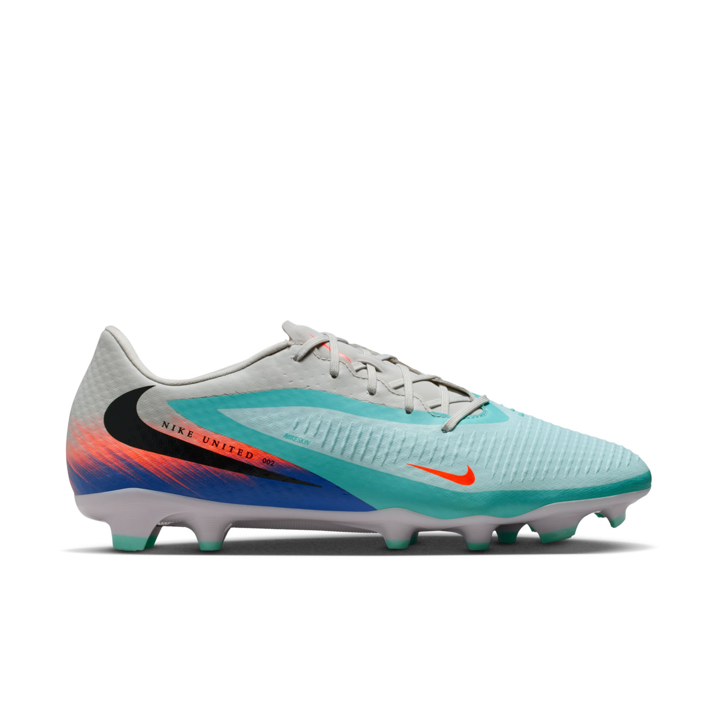 Nike Phantom 6 Low Academy Gazon Naturel Artificiel Chaussures de Foot (MG) Argenté Turquoise Orange Bleu Noir
