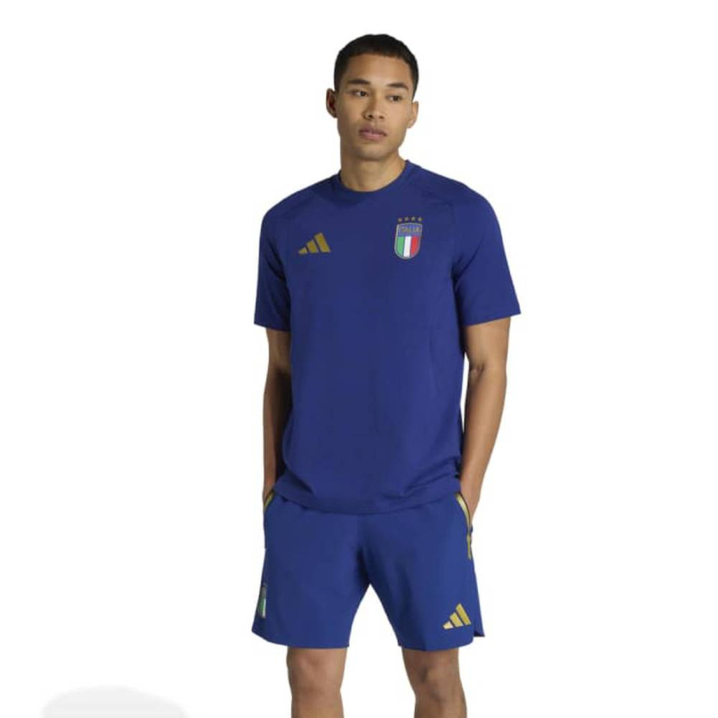 adidas Italië Tiro Travel Set 2026-2028 Blauw Goud