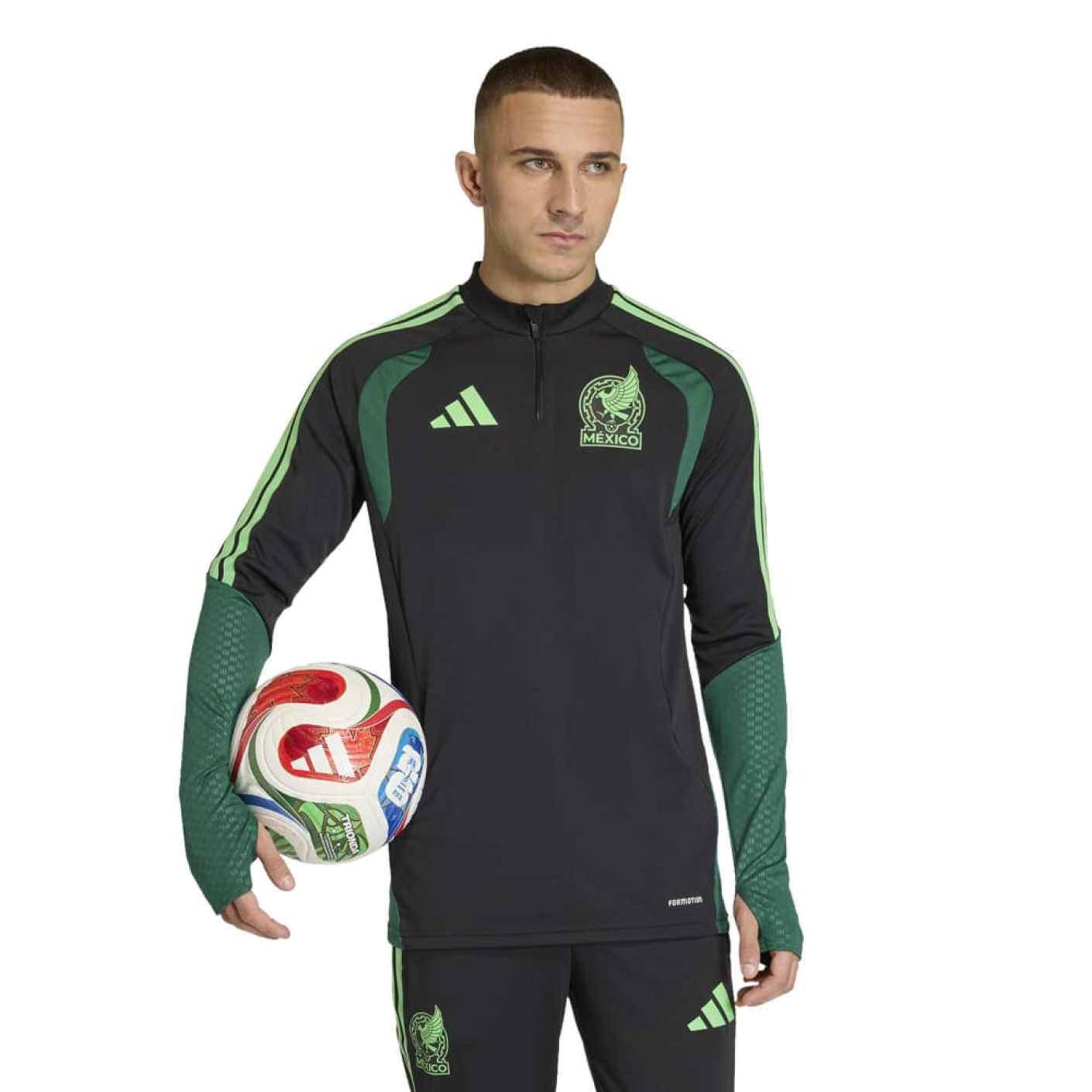 adidas Mexico Trainingstrui 1/4-Zip 2026-2028 Zwart
