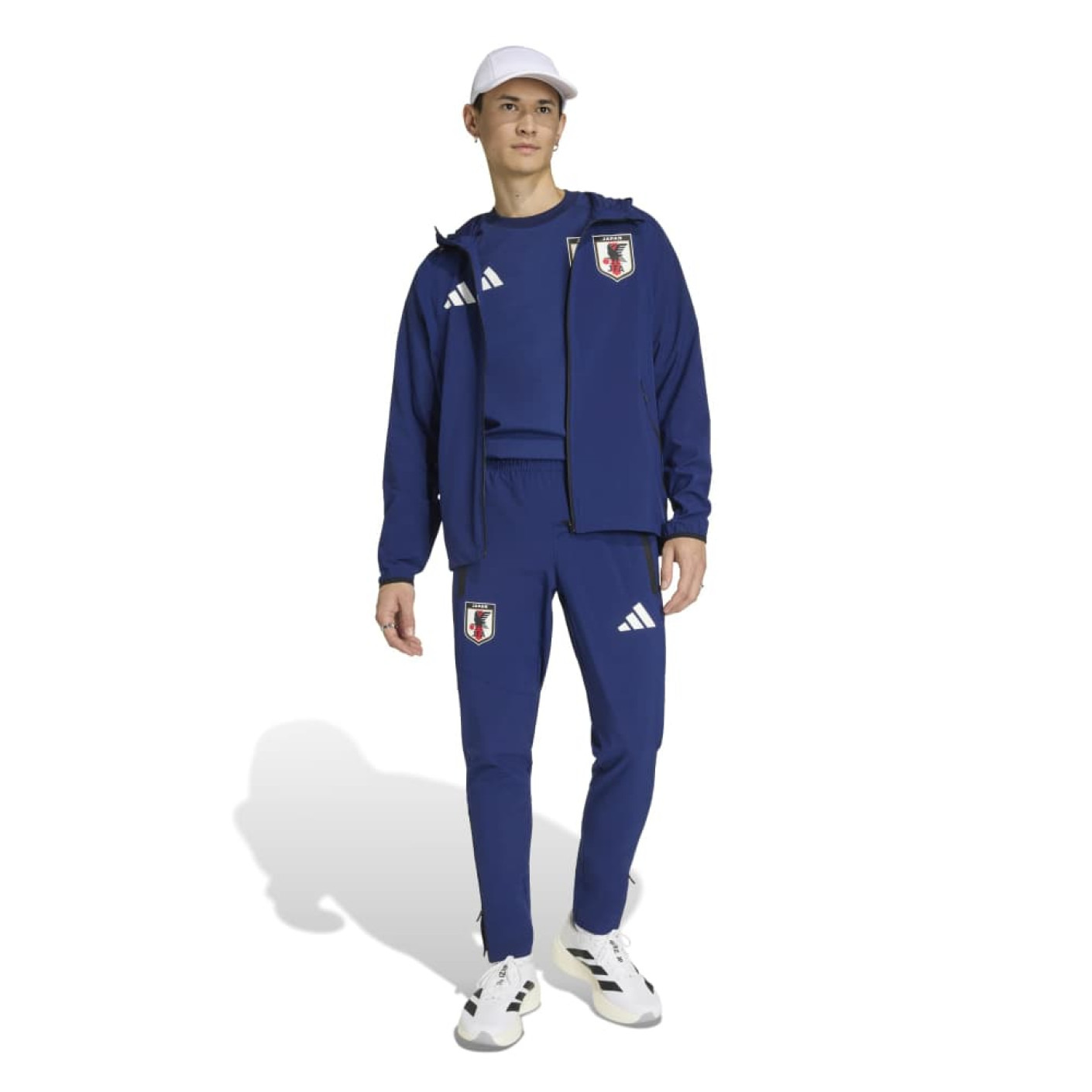 adidas Japan Tiro Travel Trainingspak Full-Zip 2026-2028 Donkerblauw Wit