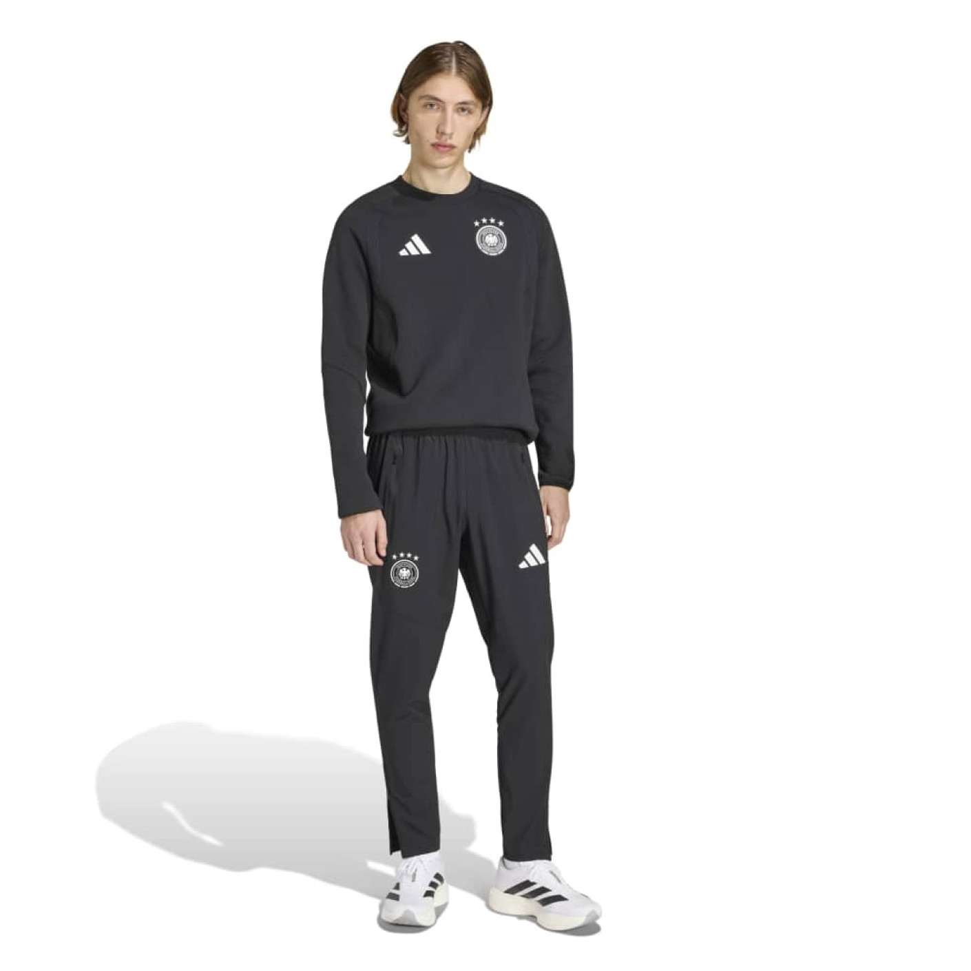 adidas Allemagne Tiro Travel Crew Survêtement 2026-2028 Noir Blanc