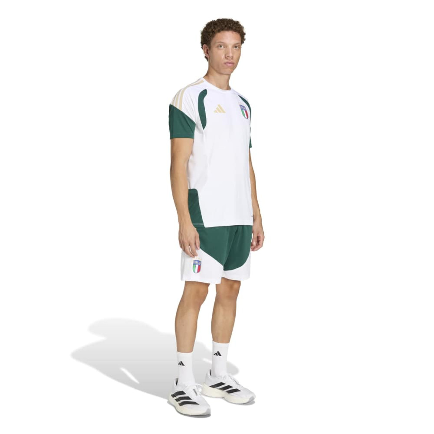 adidas Italië Trainingsset 2026-2028 Wit Groen Goud