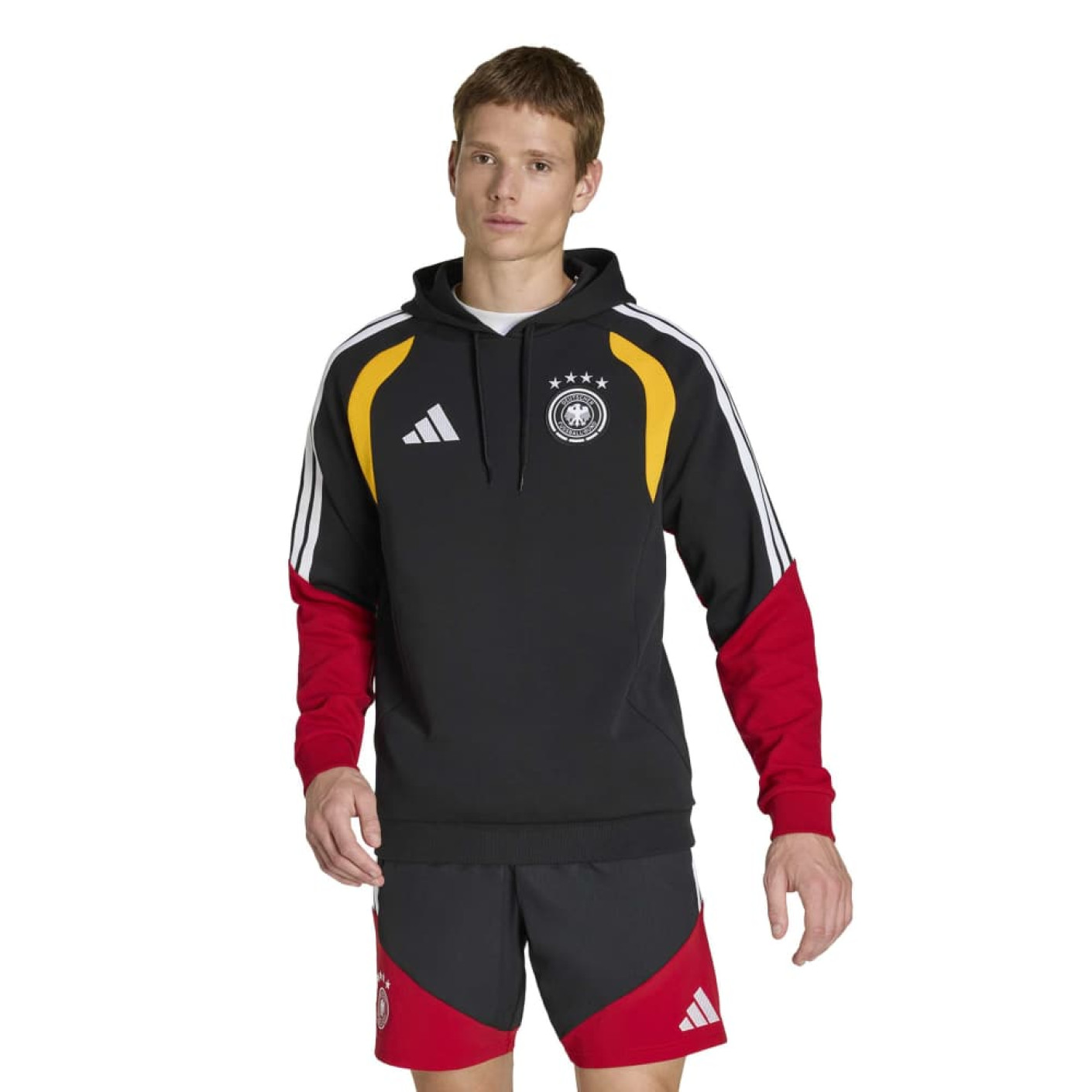 adidas Allemagne Sweat à Capuche 2026-2028 Noir Blanc