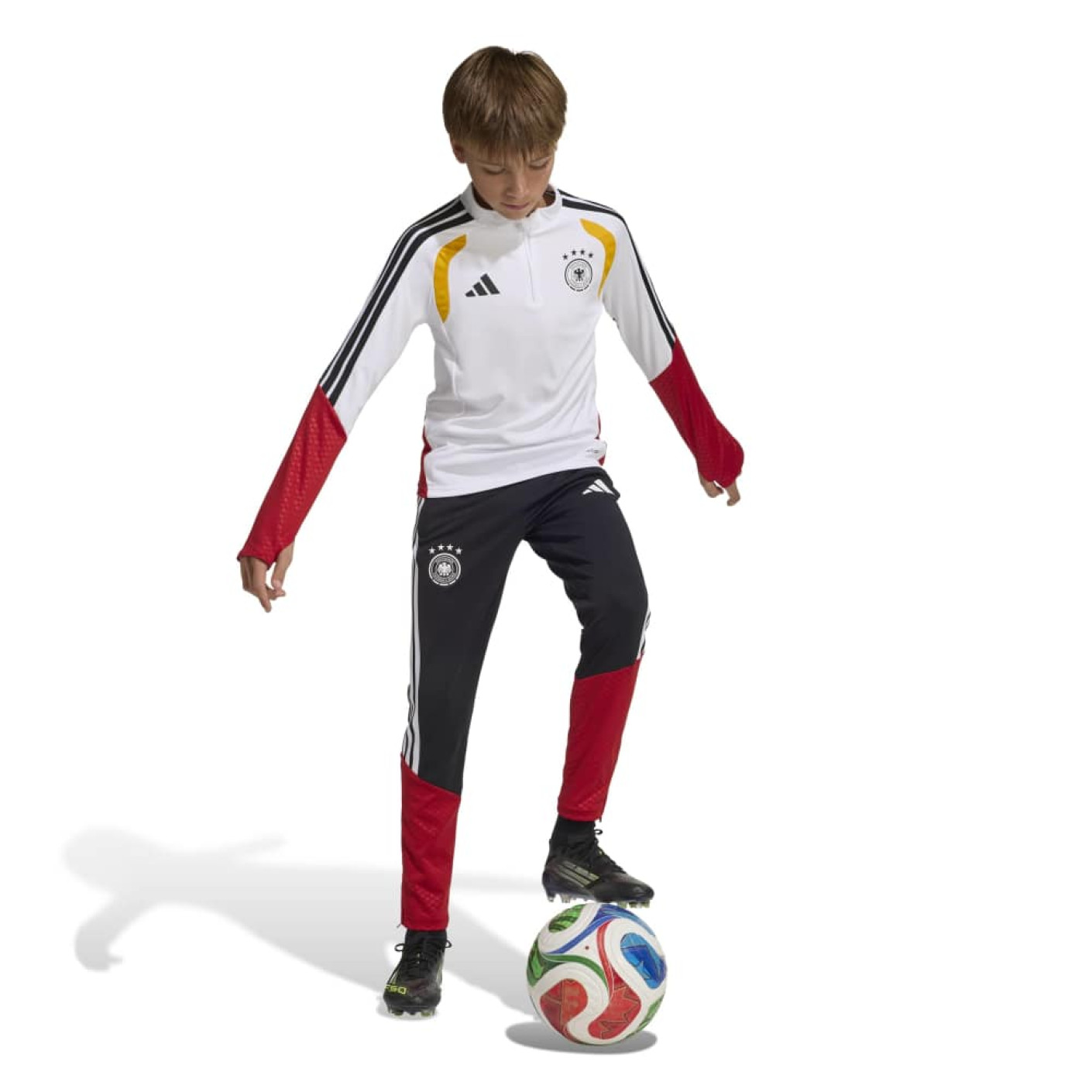 adidas Duitsland Trainingspak 1/4-Zip 2026-2028 Kids Wit Zwart