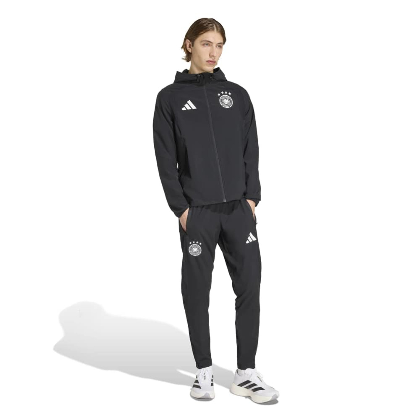 adidas Allemagne Tiro Travel Survêtement Full-Zip 2026-2028 Noir Blanc