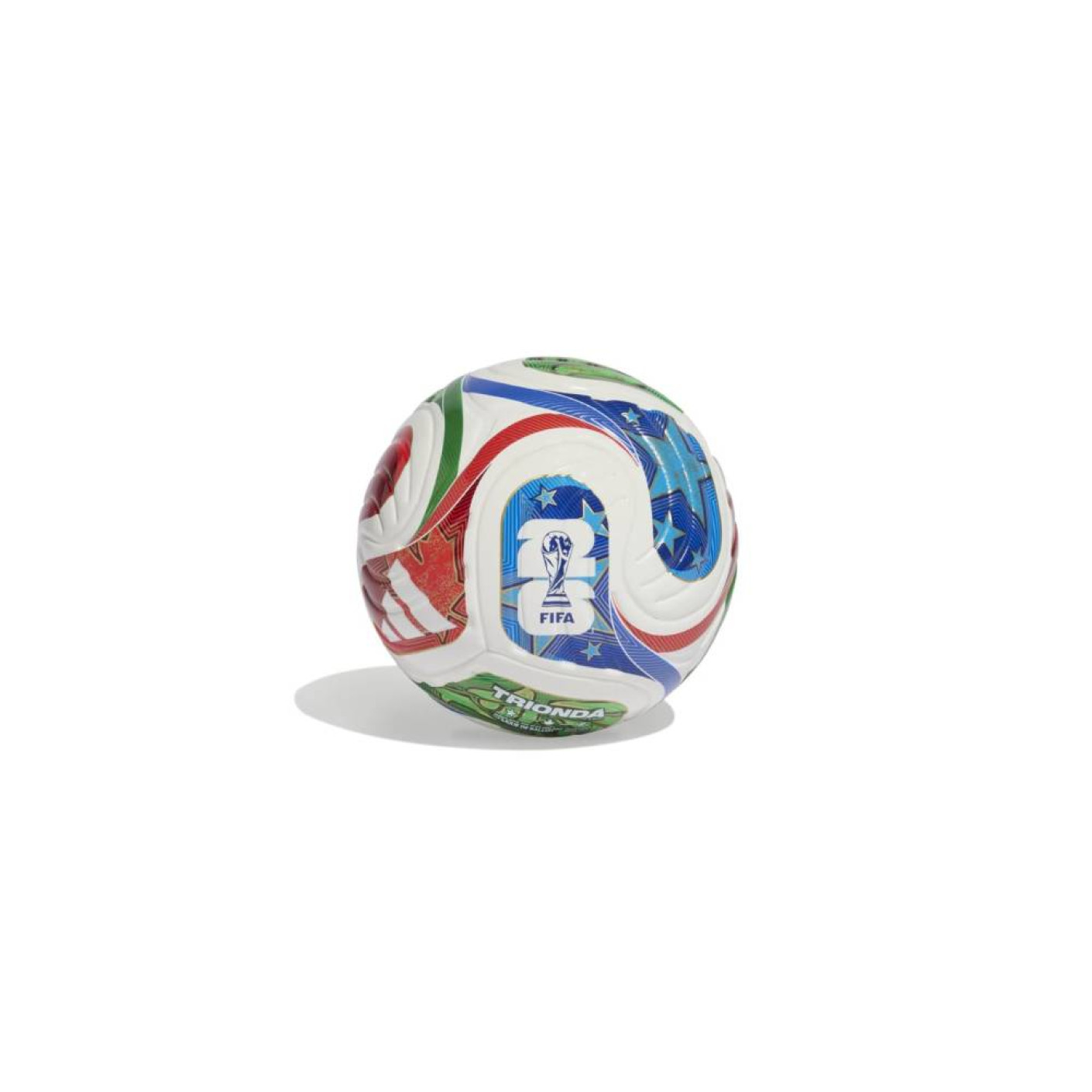 adidas CDM 2026 Trionda Mini Ballon de Foot Taille 1 Blanc Bleu Rouge Vert
