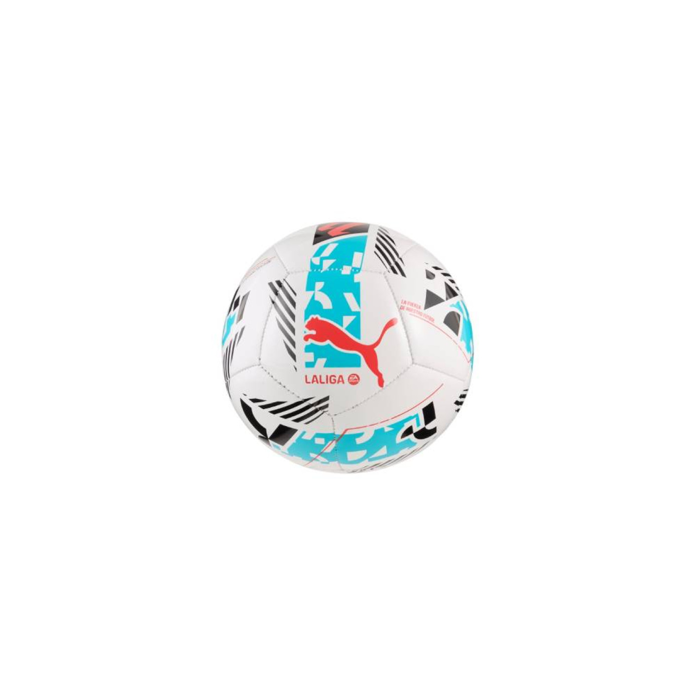 PUMA Orbita LaLiga 1 Mini Voetbal Maat 1 2025-2026 Wit Blauw Zwart
