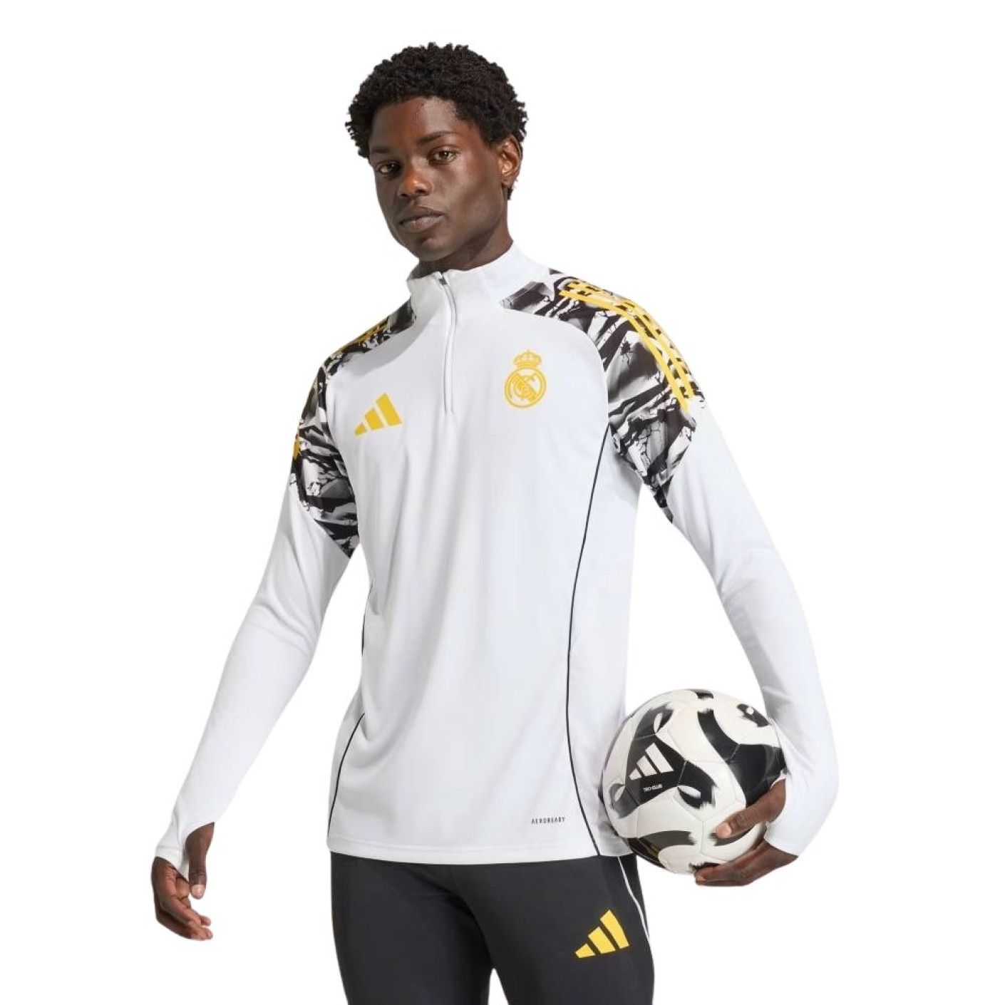 Maillot d'entraînement adidas Real Madrid x Marvel à fermeture éclair 1/4 2025-2026