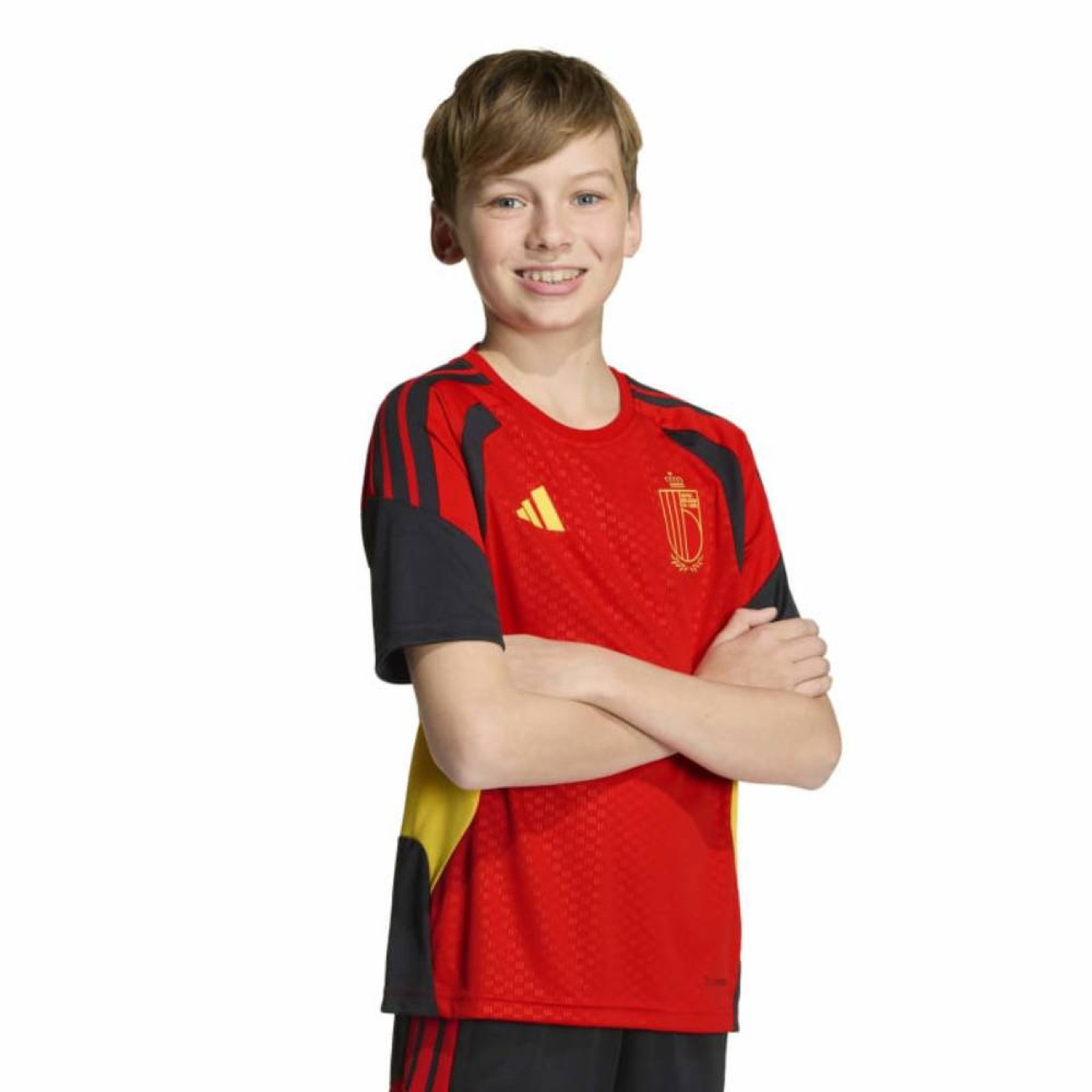 adidas België Trainingsshirt 2026-2028 Kids Rood Geel Zwart