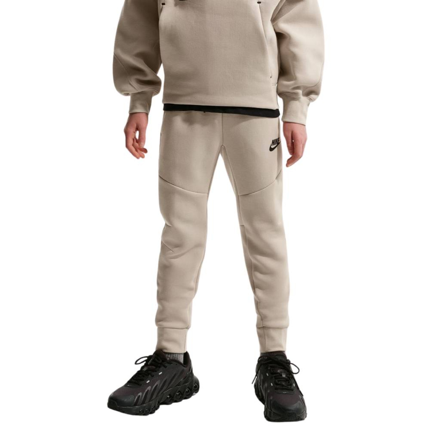 Pantalon de survêtement Nike Tech Fleece Sportswear pour Enfants, beige et noir