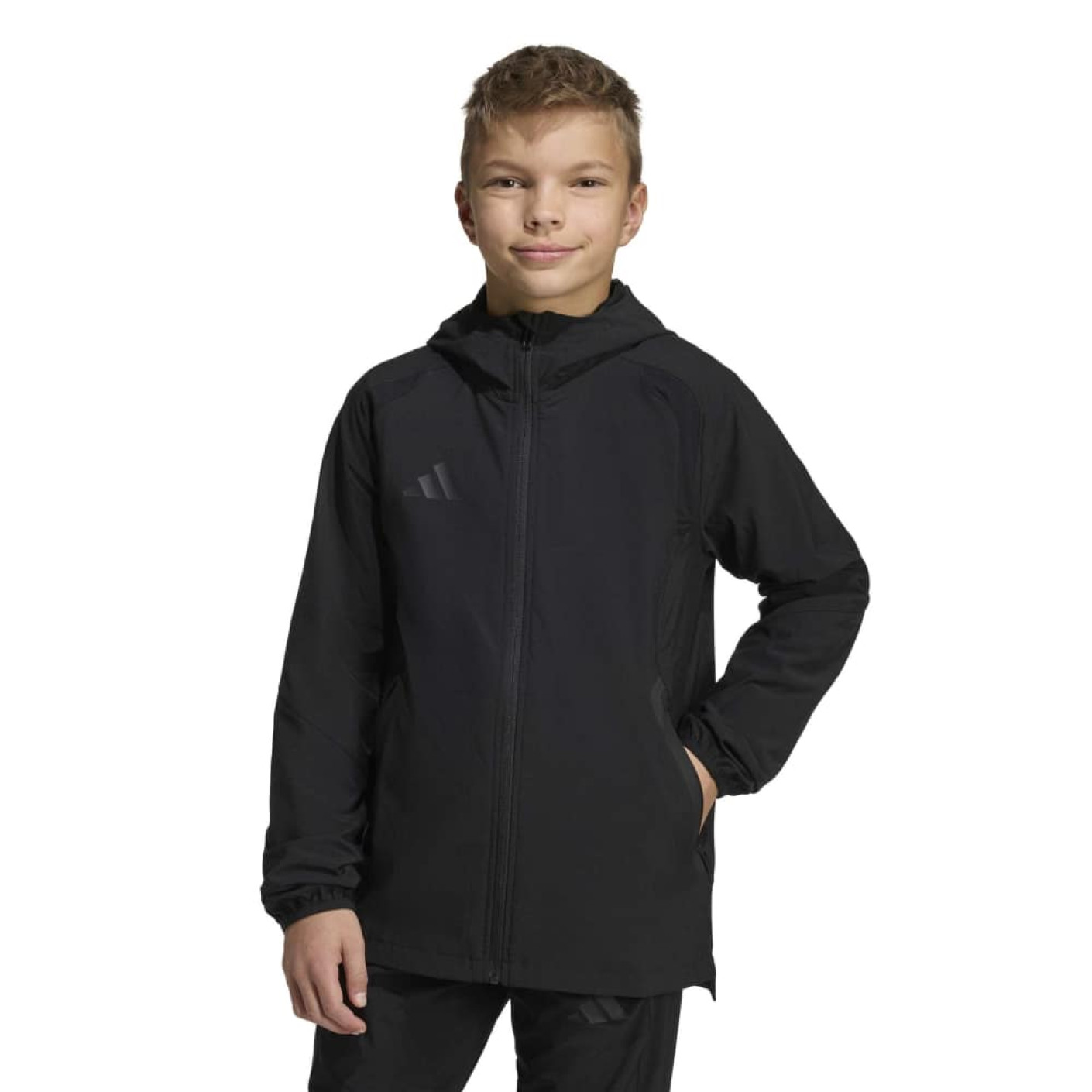 adidas Tiro Travel Windbreaker Kids Zwart