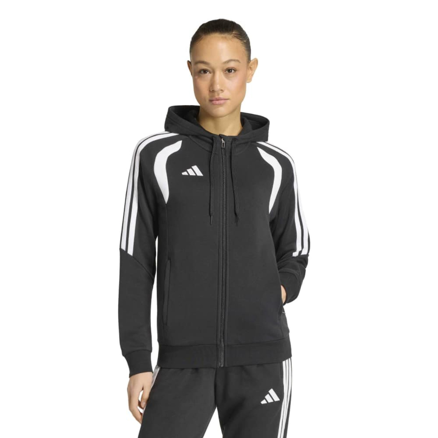 Gilet de survêtement adidas Tiro 26 League pour femmes, noir et blanc