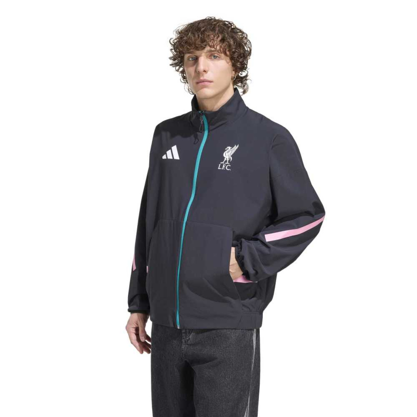 adidas Liverpool Anthem Trainingsjack 2025-2026 Zwart