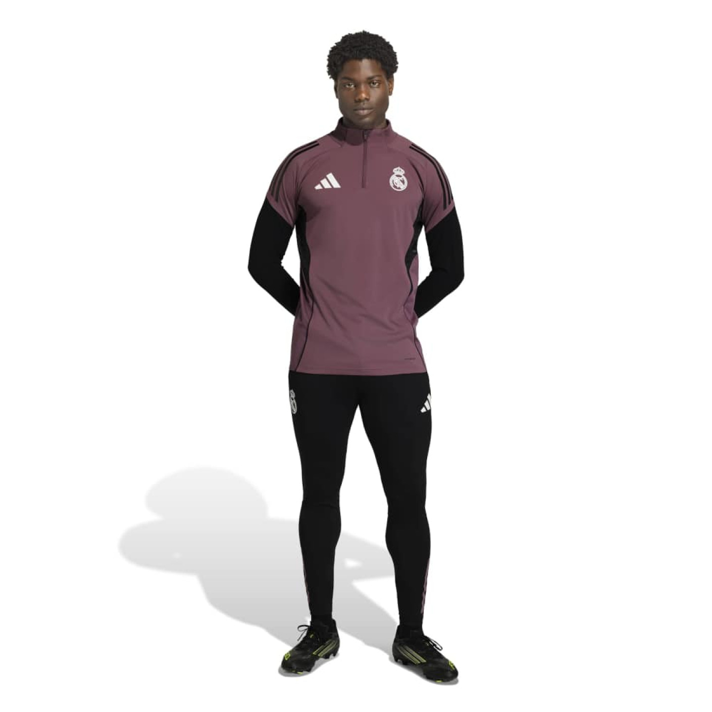 Survêtement adidas Real Madrid 1/4-Zip 2025-2026 violet noir blanc