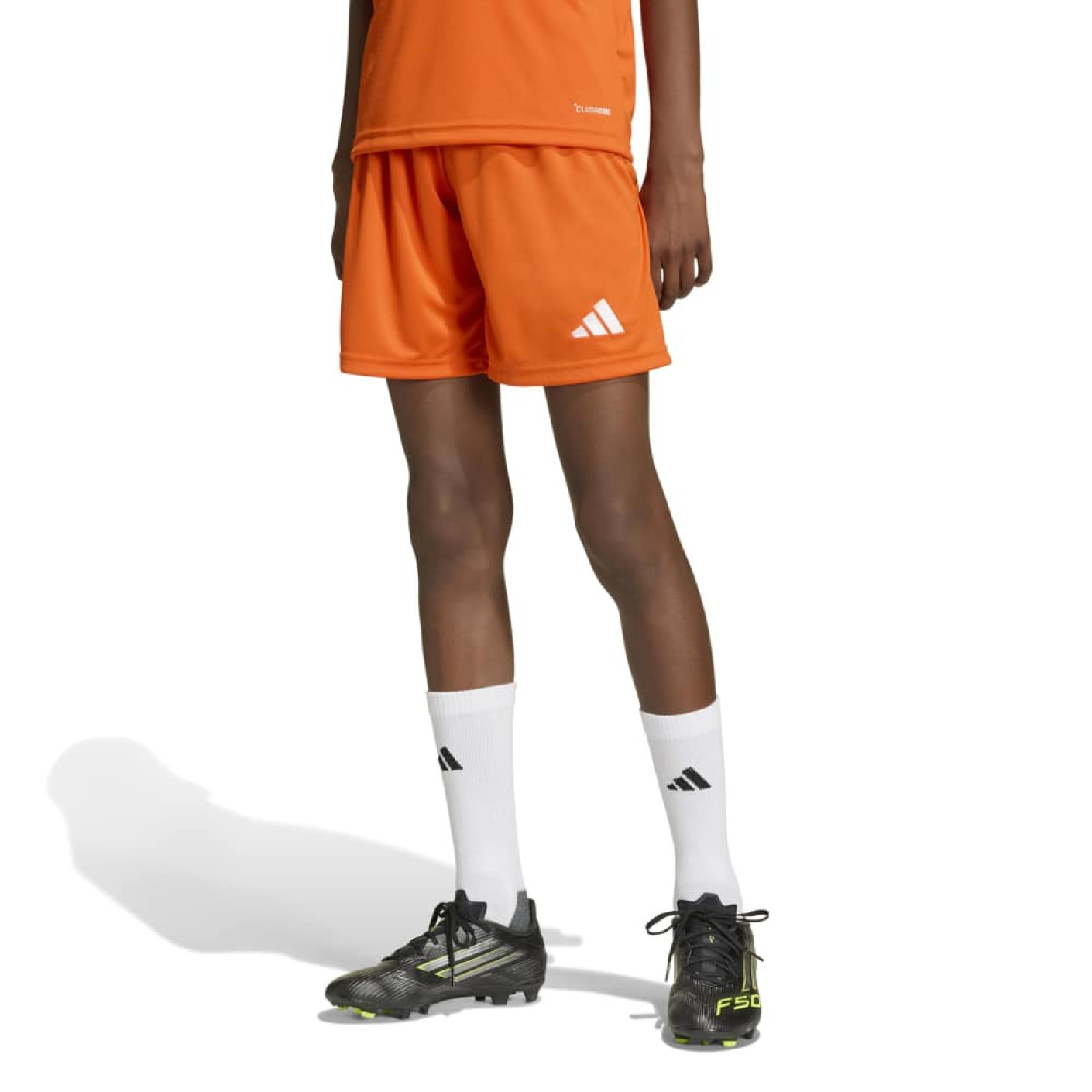Short de football adidas Entrada 26 pour Enfants, orange et blanc
