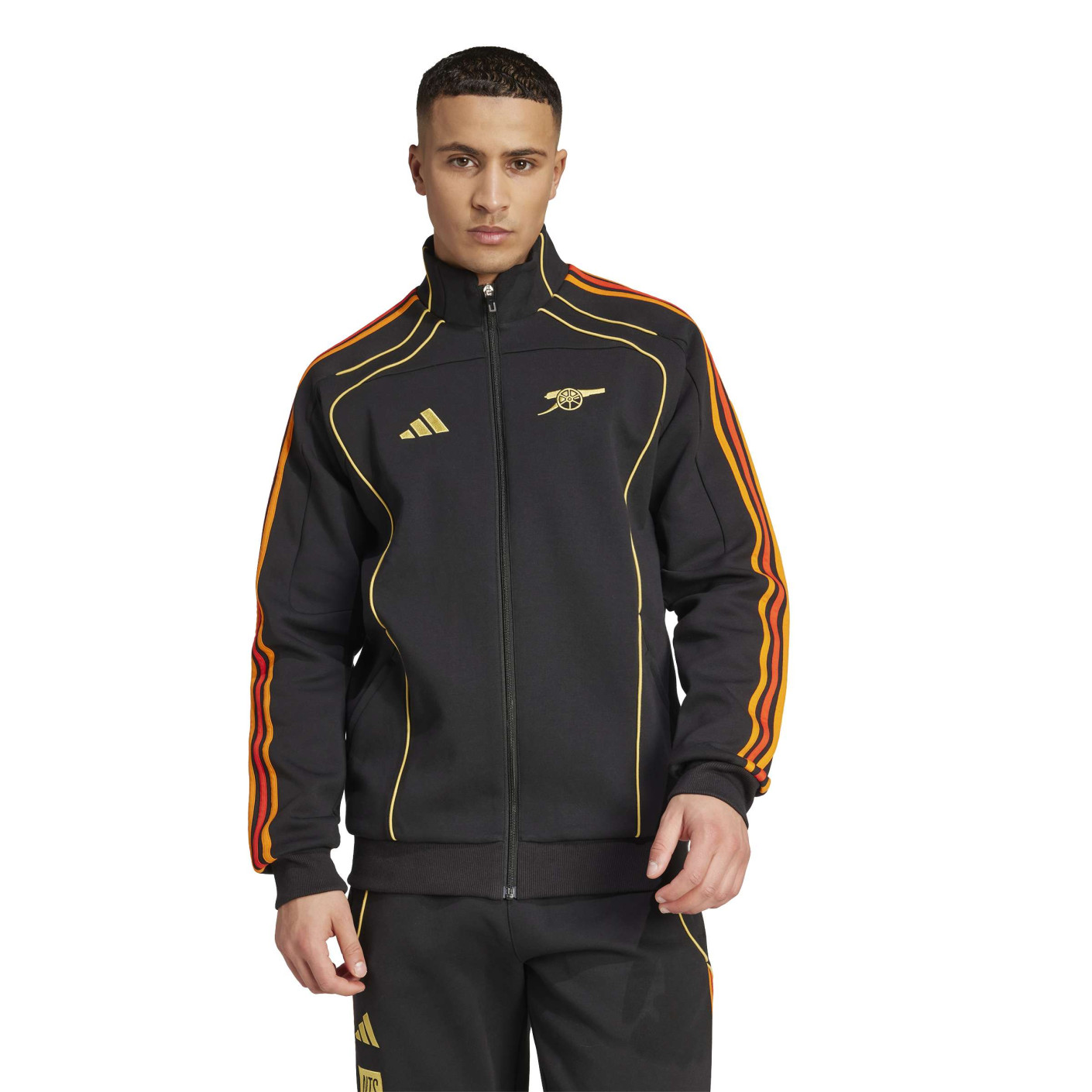 Veste d'entraînement adidas Arsenal x NTS Urban Purist, noir, doré, orange