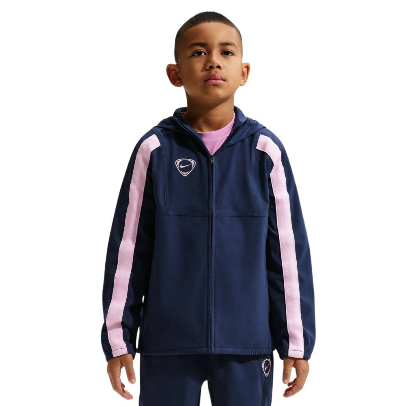 Nike Repel Jack Kids Donkerblauw Lichtblauw Lichtroze
