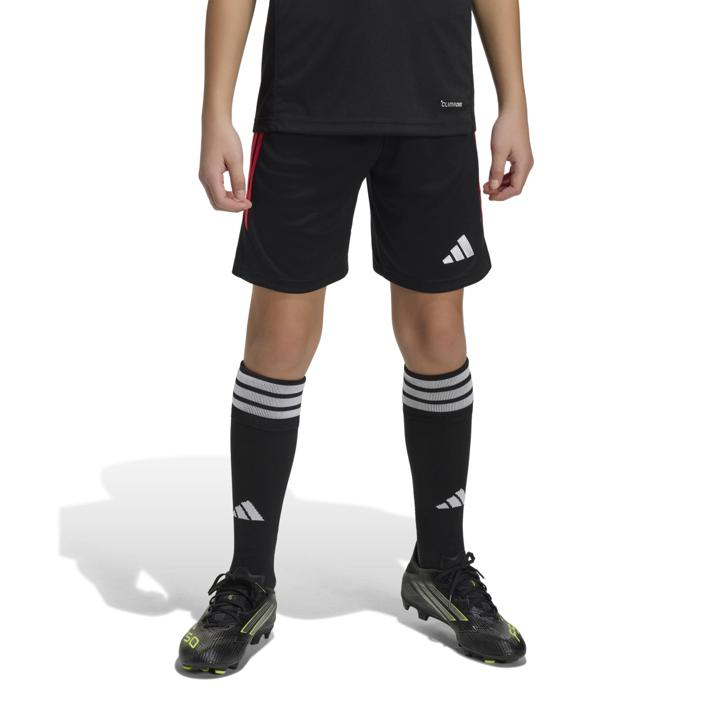 Short de football adidas Tiro 26 League pour Enfants, noir, rouge clair