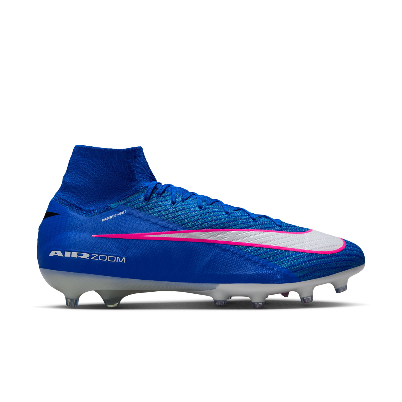 Nike Zoom Mercurial Superfly 10 Elite Gazon Artificiel Chaussures de Foot (AG) Bleu Blanc Rose Vif