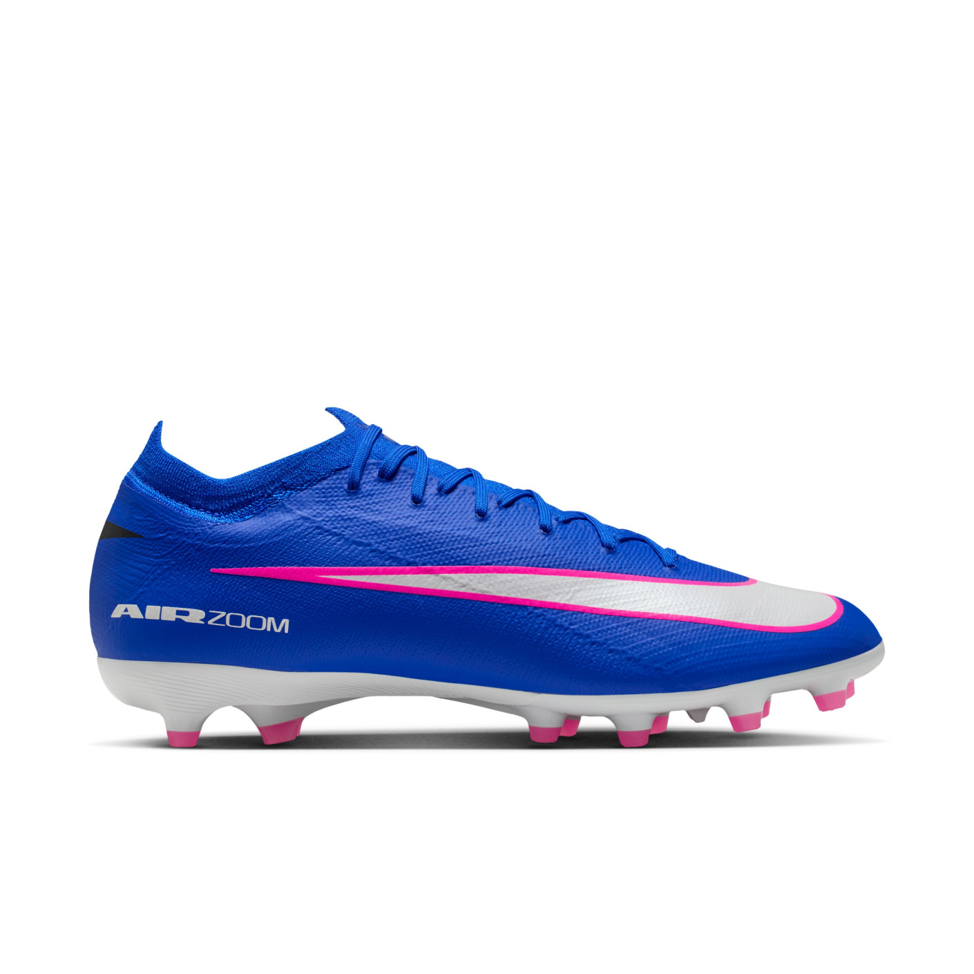 Nike Zoom Mercurial Vapor 16 Pro Gazon Artificiel Chaussures de Foot (AG) Bleu Blanc Rose