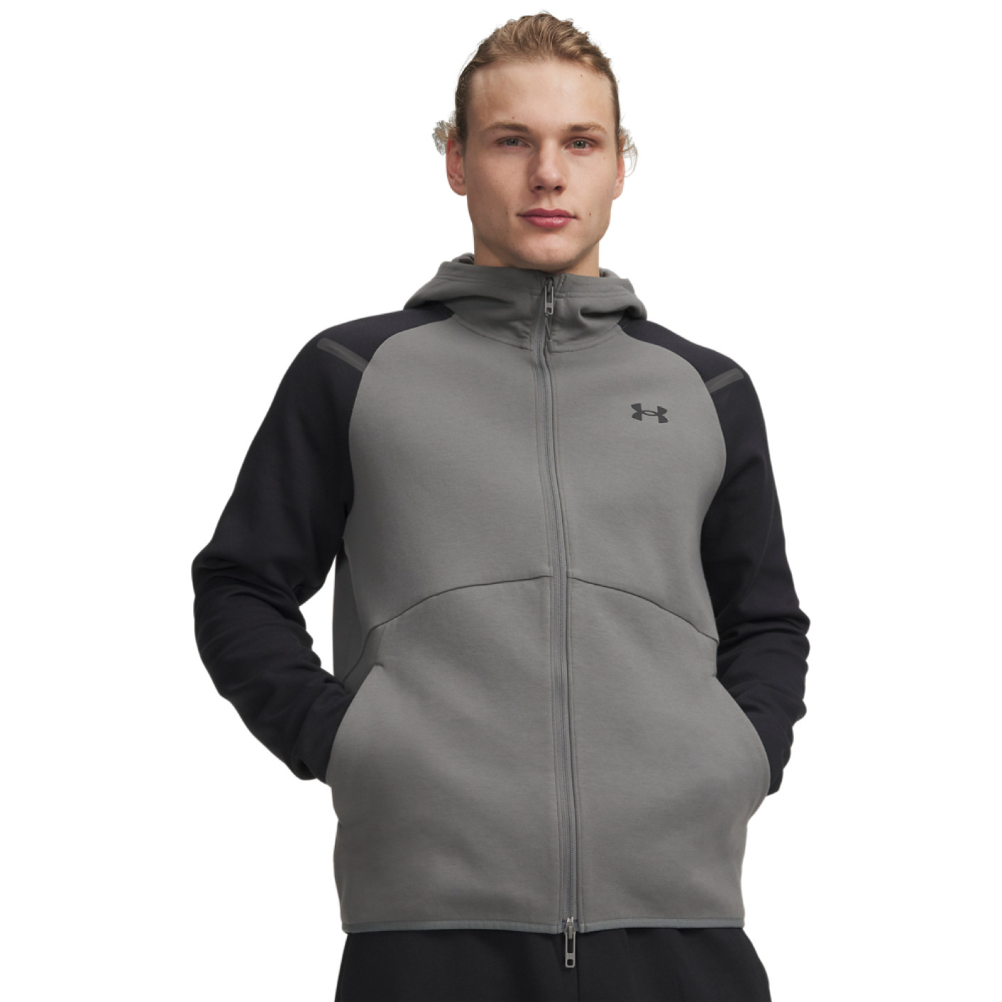 Veste polaire Unstoppable Under Armour gris foncé noir