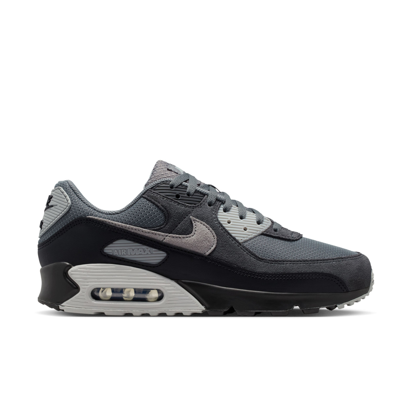 Nike Air Max 90 Sneakers Grijs Zwart Donkergrijs Lichtgrijs