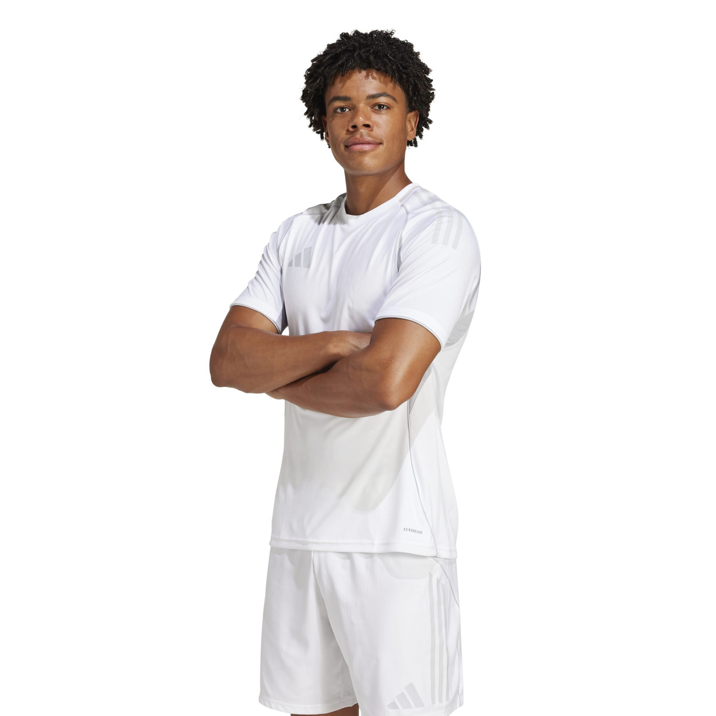 Maillot de football adidas Tiro 25 Competition blanc gris