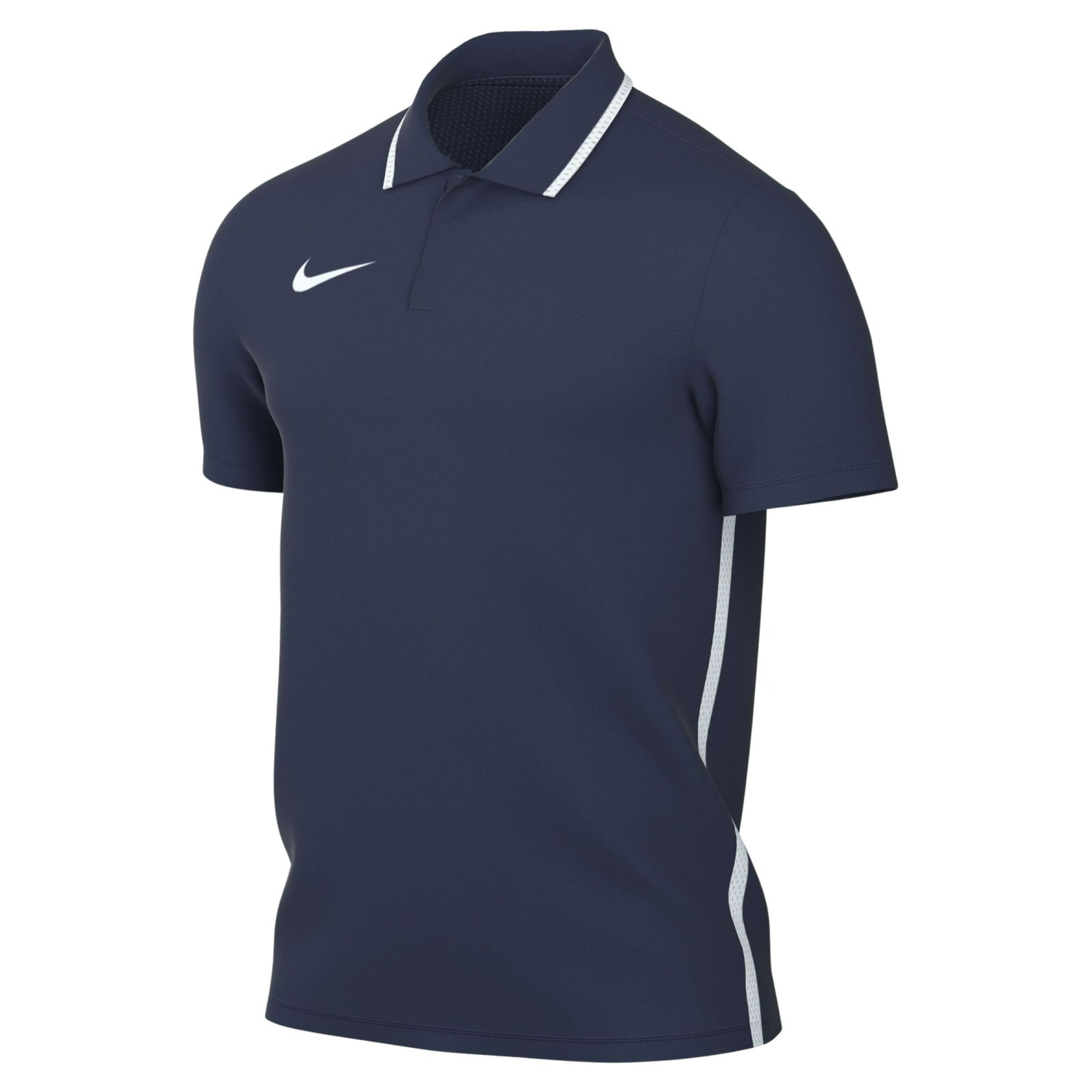 Polo Nike Dri-FIT Park 26 1/4 bouton bleu foncé blanc